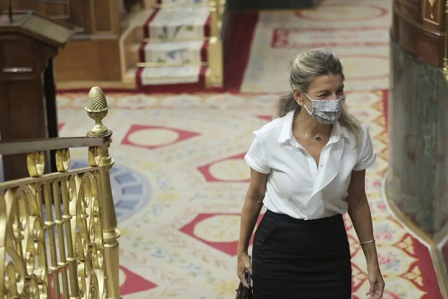 La vicepresidenta segunda del Gobierno y ministra de Trabajo y Econom&iacute;a Social, Yolanda D&iacute;az