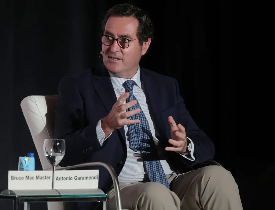 El presidente de la CEOE, Antonio Garamendi