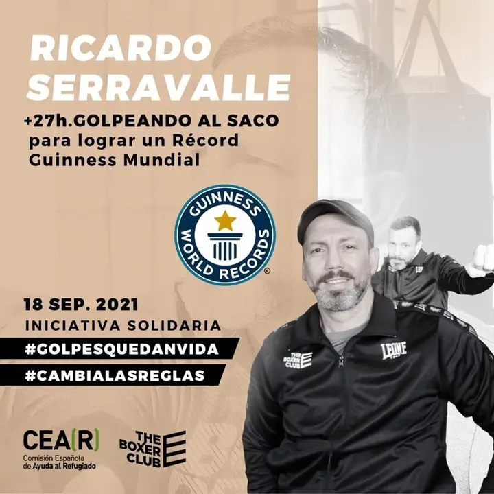Un entrenador de boxeo de The Boxer Club tratar&aacute; de romper el Guinness golpeando el saco 27 horas con fines solidarios