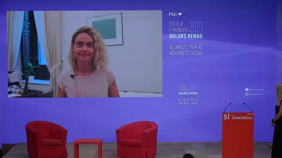 La presidenta del Congreso, Meritxell Batet, interviene en la inauguraci&oacute;n de la Escola Feminista Dolors Renau.