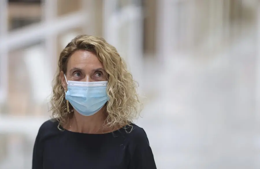 La presidenta del Congreso de los Diputados, Meritxell Batet, se dirige a una Junta de Portavoces en el Congreso de los Diputados, a 14 de septiembre, en Madrid (Espa&ntilde;a).