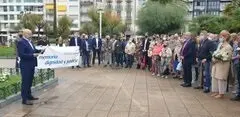 Concentraci&oacute;n de la AVT en San Sebasti&aacute;n