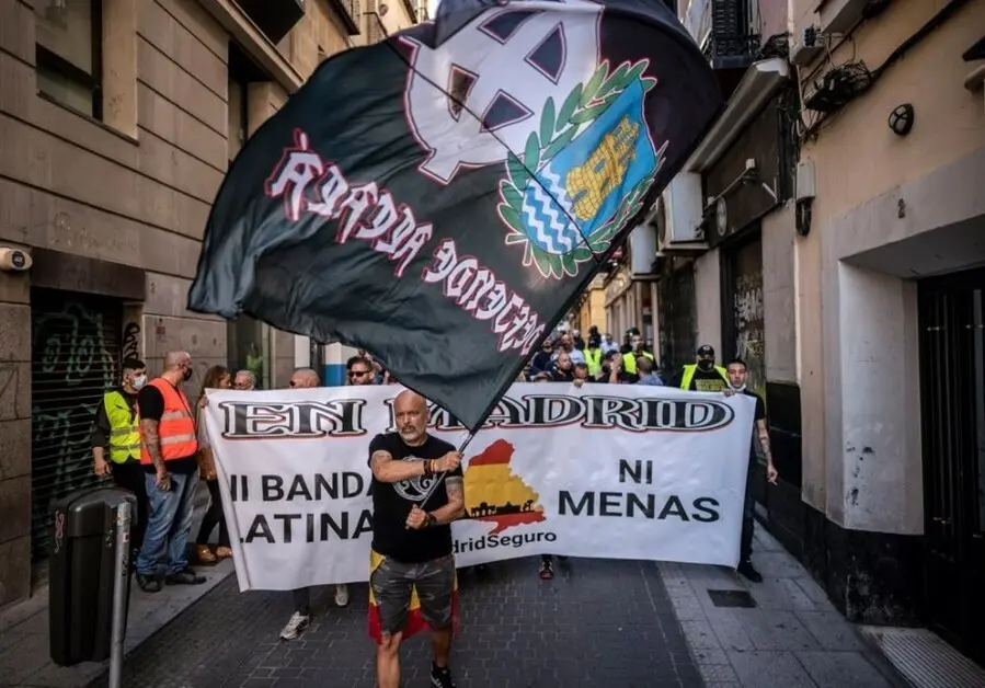 Manifestaci&oacute;n neonazi en Chueca, Madrid