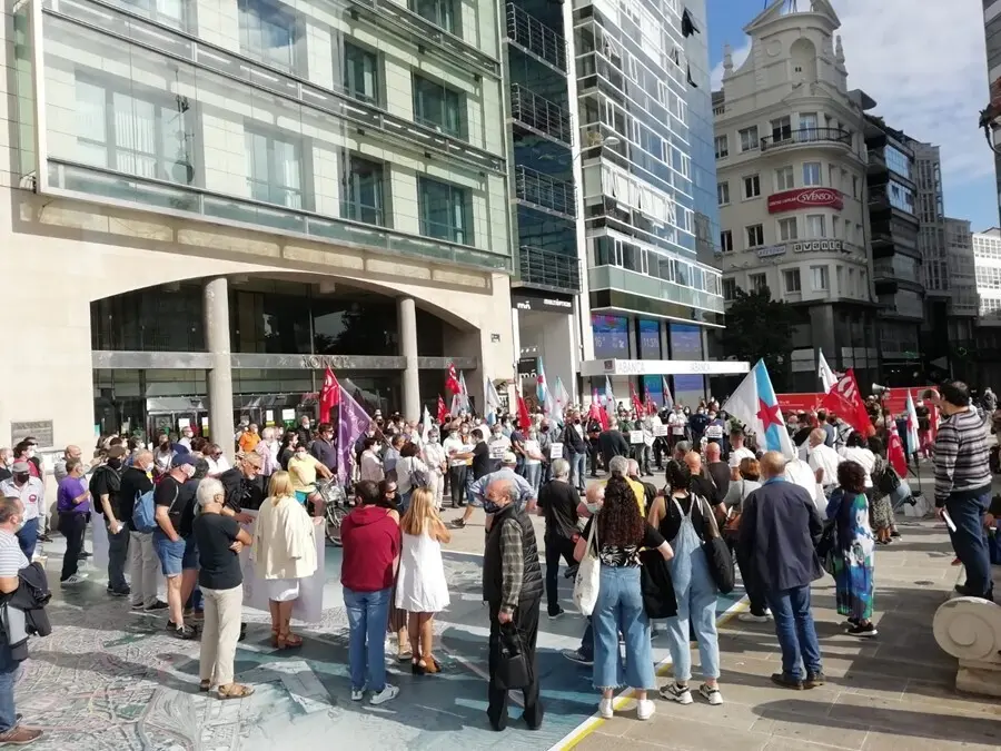 Concentraci&oacute;n en A Coru&ntilde;a por la subida del precio de la luz