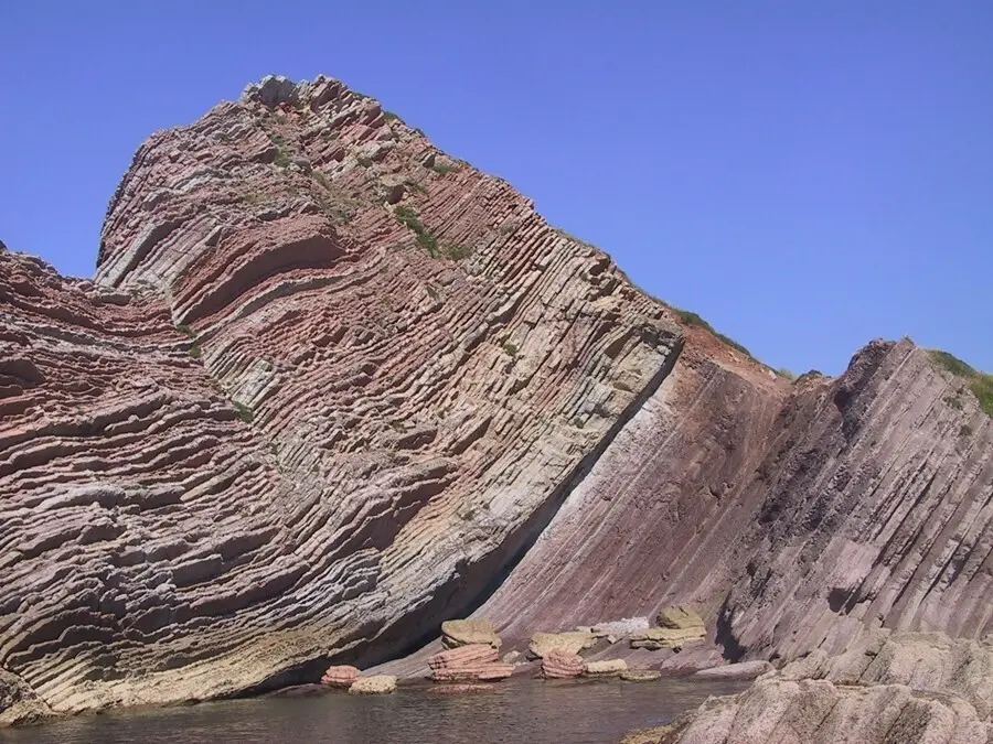 Acantilados de Zumaia (Guip&uacute;zcoa)