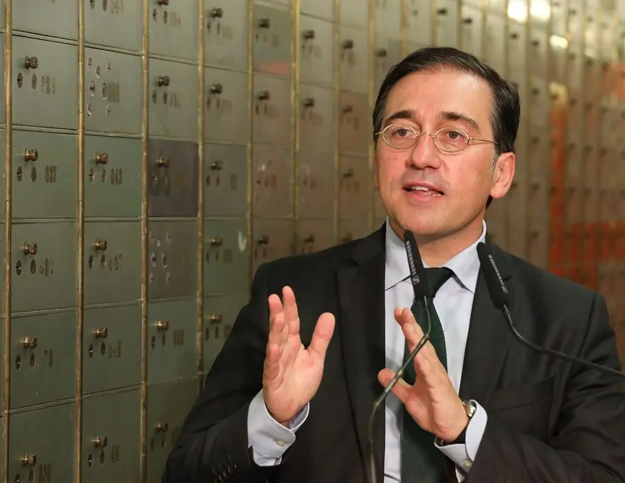 El ministro de Asuntos Exteriores, Uni&oacute;n Europea y Cooperaci&oacute;n, Jos&eacute; Manuel Albares, asiste al acto de entrega del Legado de Rub&eacute;n Dar&iacute;o en la Caja de las Letras del Instituto Cervantes, a 13 de septiembre de 2021, en Madrid, (Espa&ntilde;a). 