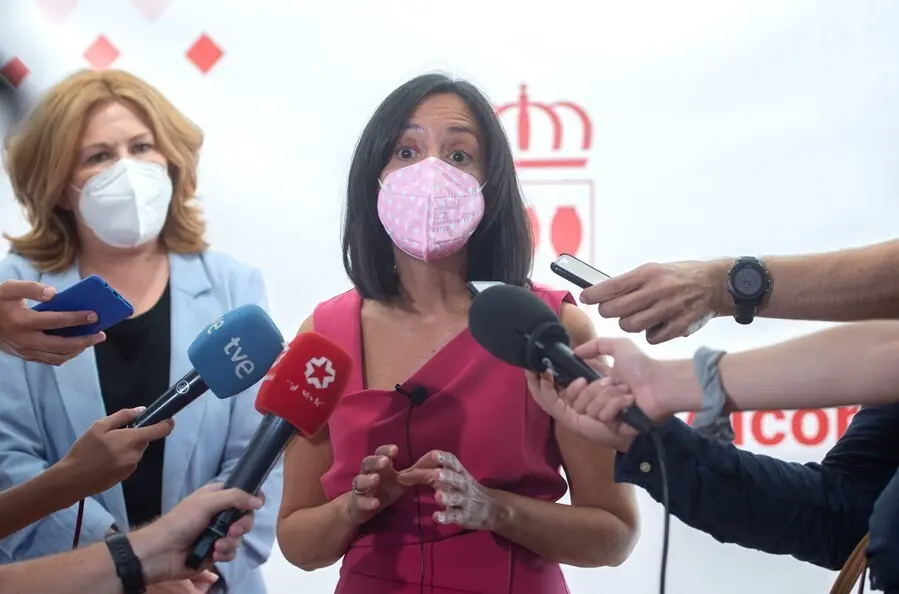 La delegada del Gobierno en Madrid, Mar&iacute;a de las Mercedes Gonz&aacute;lez Fern&aacute;ndez, ofrece declaraciones a los medios.