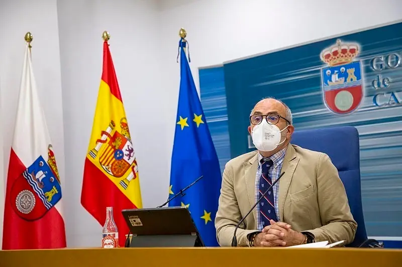 El consejero de Sanidad, Miguel Rodr&iacute;guez, informa, en rueda de prensa, de los acuerdos del Consejo de Gobierno.
nr
22 abr 21