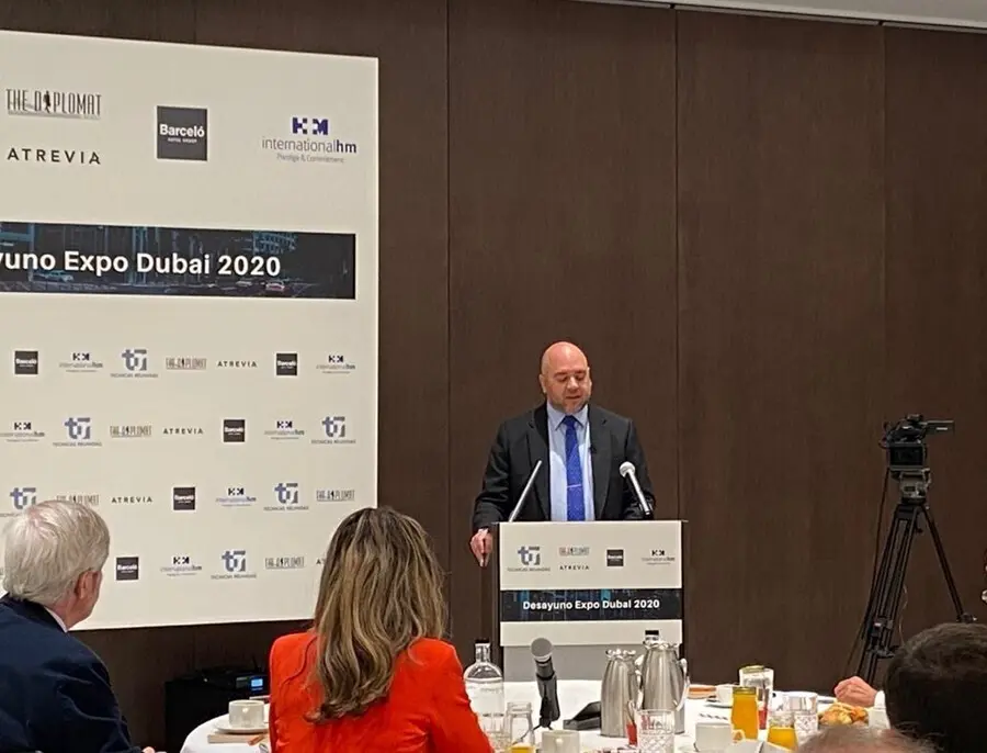 Archivo - El embajador de Emiratos espera que la Expo Dub&aacute;i 2020 refuerce "a&uacute;n m&aacute;s" la relaci&oacute;n econ&oacute;mica con Espa&ntilde;a