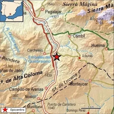 Localizaci&oacute;n del terremoto.