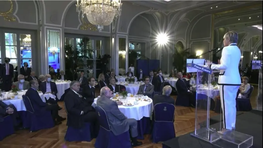 La secretaria de Estado de Digitalizaci&oacute;n e Inteligencia Artificial, Carme Artigas, este martes 21 de septiembre en un desayuno organizado por Nueva Econom&iacute;a Forum en Madrid.