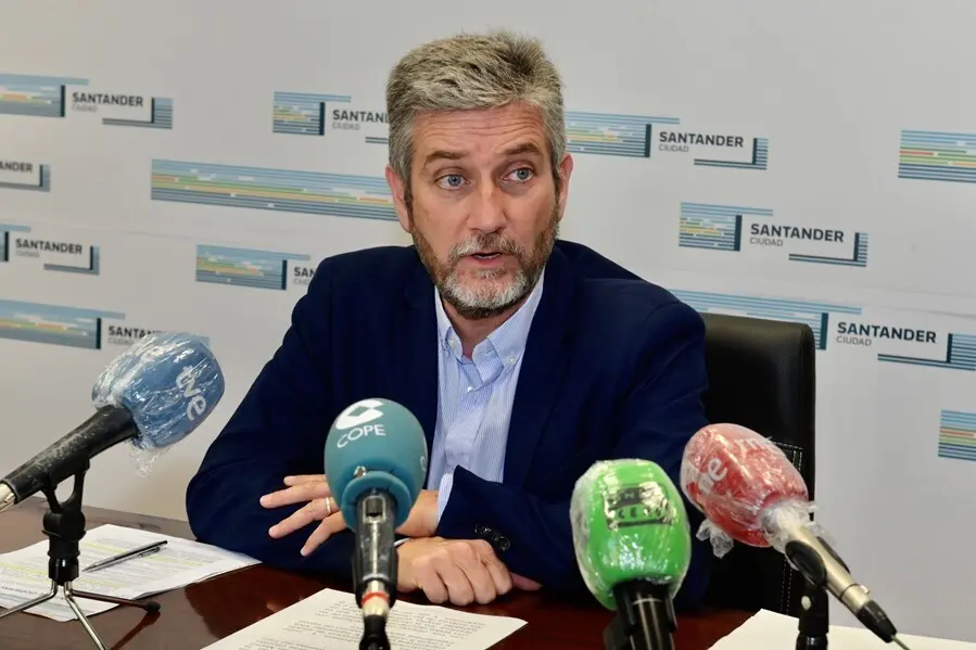 El portavoz de Cs en el Ayuntamiento de Santander,, Javier Cerut, en una foto de archivo
