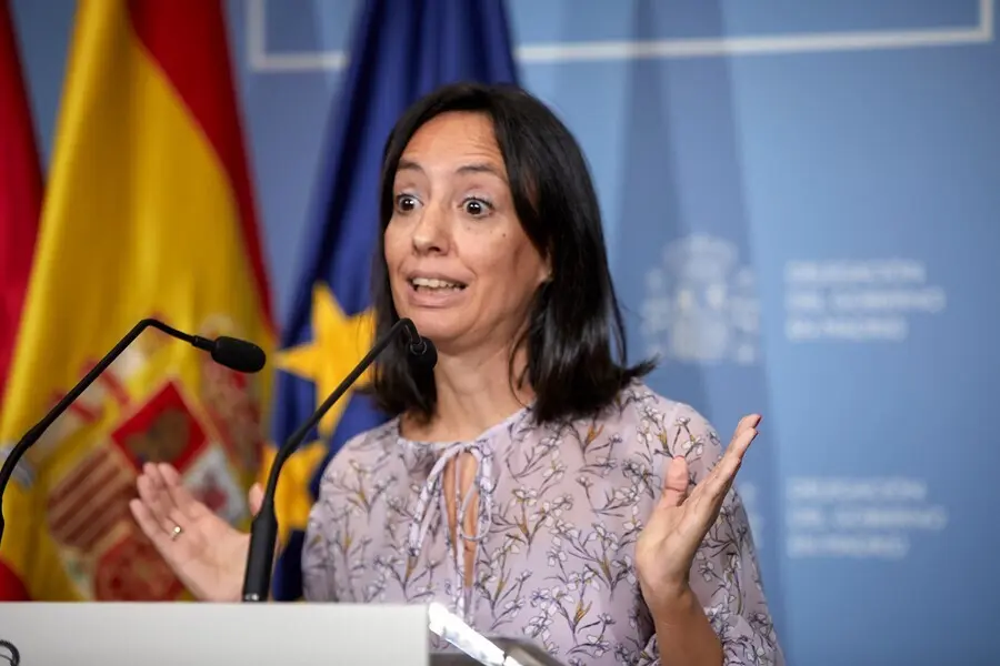La delegada del Gobierno en la Comunidad de Madrid, Mercedes Gonz&aacute;lez, ofrece un rueda de prensa en la sede de la Delegaci&oacute;n