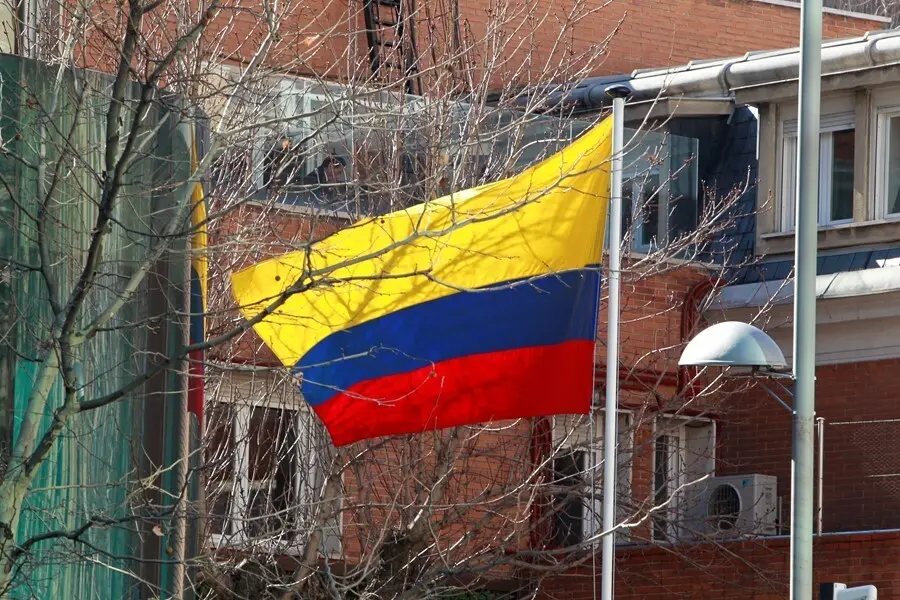 Archivo - Imagen de archivo de una bandera de Colombia