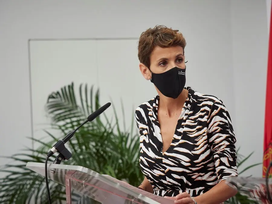 La presidenta de Navarra, Mar&iacute;a Chivite