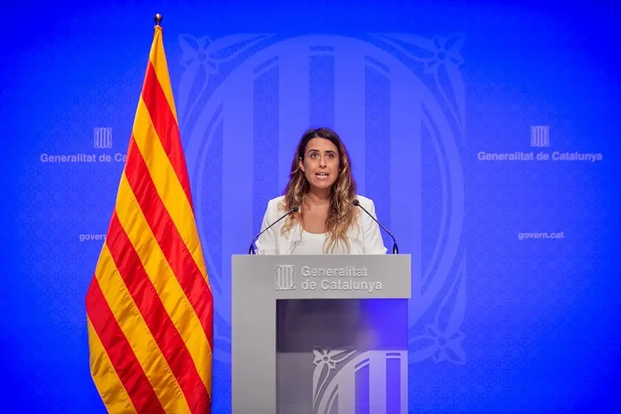 La portavoz del Govern, Patr&iacute;cia Plaja, en rueda de prensa tras el Consell Executiu del 21 de septiembre de 2021.