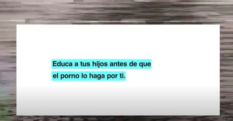 Imagen del spot de la campa&ntilde;a  de la FAD  para la prevenci&oacute;n del consumo de pornograf&iacute;a por menores.