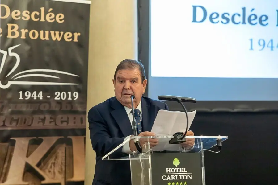 El presidente de la editorial Descl&eacute;e De Brouwer, Javier Gogeascoechea Arrien