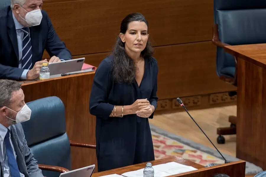 La portavoz de Vox en la Asamblea de Madrid, Roc&iacute;o Monasterio
