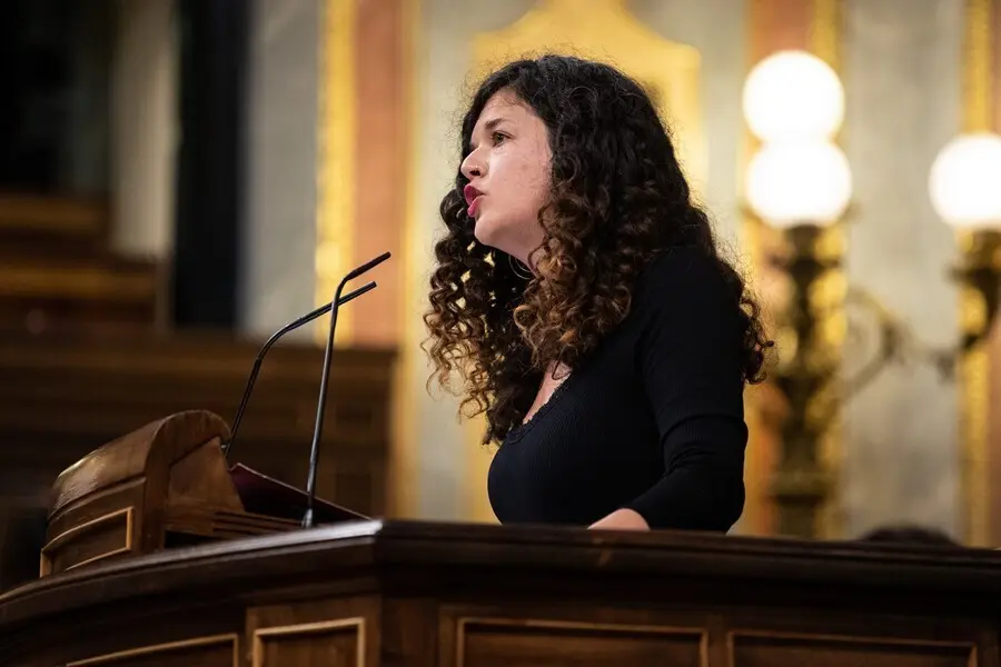 La portavoz adjunta de Unidas Podemos en el Congreso, Sof&iacute;a Fern&aacute;ndez Casta&ntilde;&oacute;n.