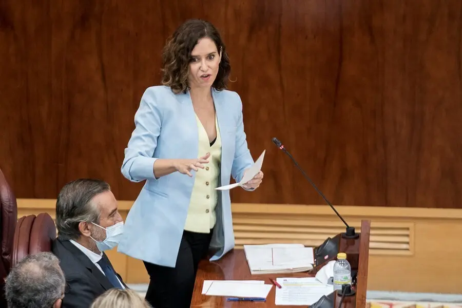 La presidenta de la Comunidad de Madrid, Isabel D&iacute;az Ayuso
