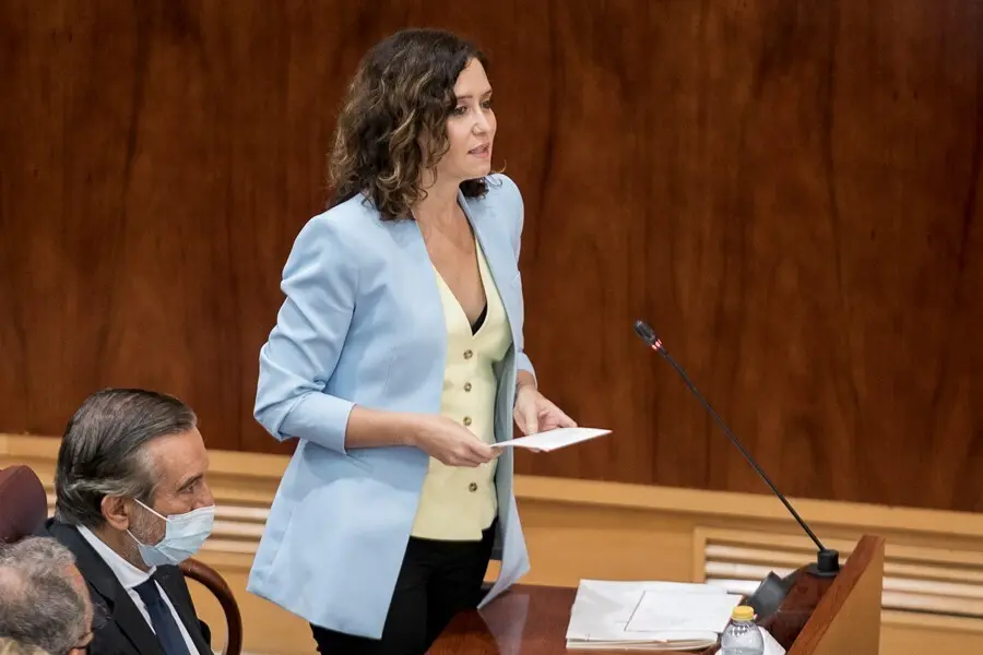 La presidenta de la Comunidad de Madrid, Isabel D&iacute;az Ayuso