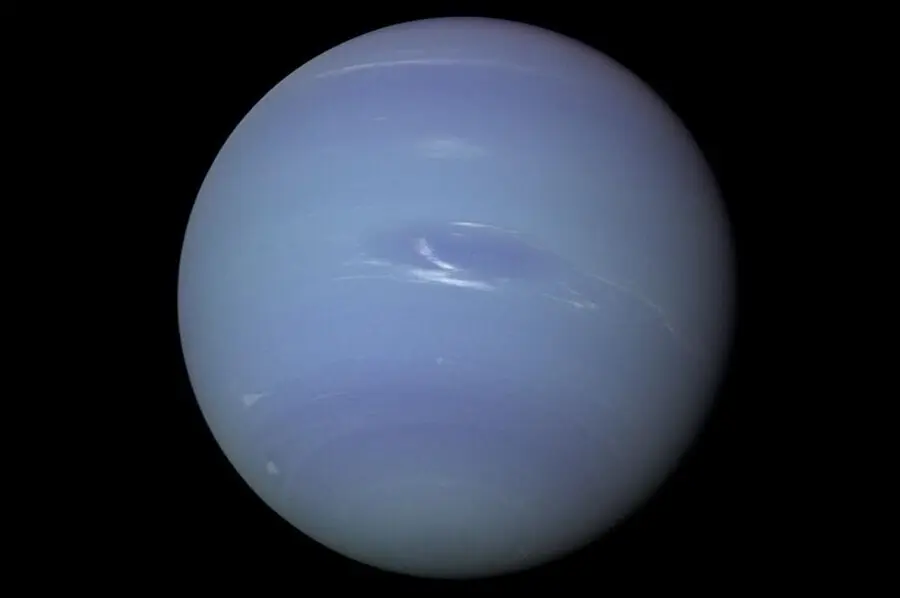 Imagen de Neptuno tomada en 1989 por la misi&oacute;n Voyager 2 de la NASA