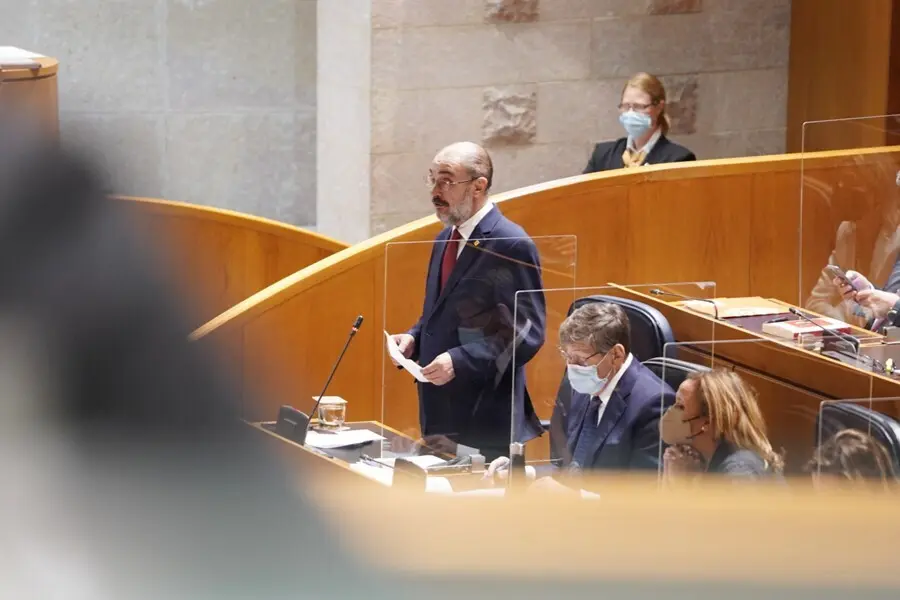 El presidente del Gobierno de Arag&oacute;n, Javier Lamb&aacute;n.