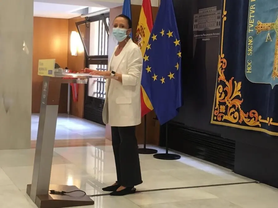 La portavoz del Gobierno del Principado de Asturias, Melania &Aacute;lvarez