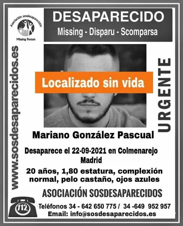 Localizado sin vida el joven de Zarzalejo desaparecido