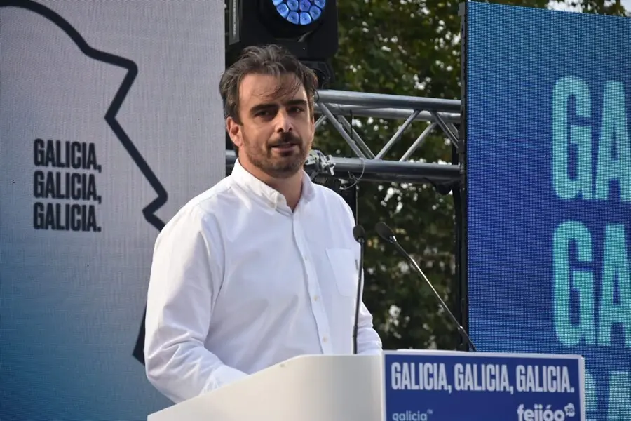 Archivo - Diego Calvo, presidente del PP provincial de A Coru&ntilde;a.