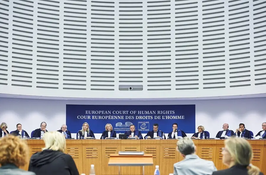 Archivo - La Gran Sala Del Tribunal Europeo De Derechos Humanos (Imagen de archivo)
