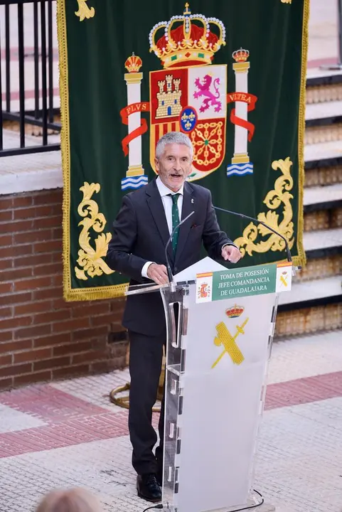 El ministro de Interior, Fernando Grande-Marlaska, en Guadalajara