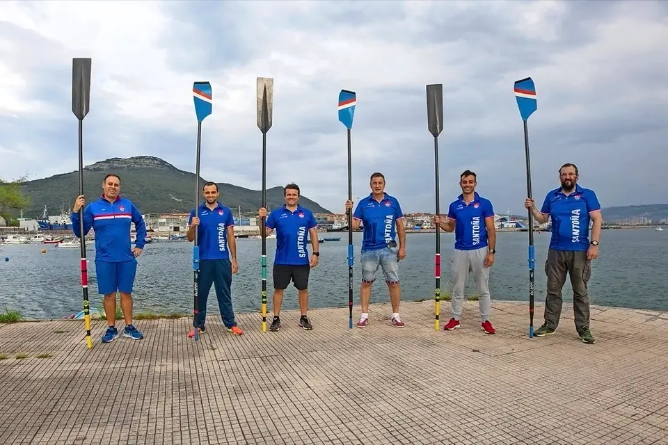 De izquierda a derecha: Sergio Rozadilla, Samuel Santiuste, Sergio Valle, Manuel Vinatea, Javier Mart&iacute;nez y Alberto Losada.