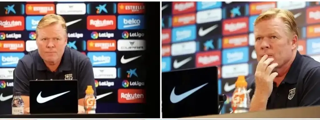 Ronald Koeman, en rueda de prensa