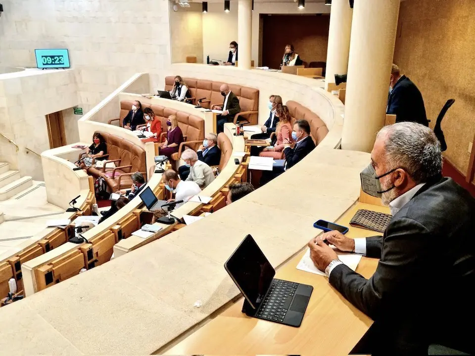 Vista del Parlamento de Cantabria.