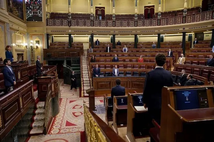 Vista de una votaci&oacute;n durante un pleno del Congreso en una imagen de archivo. EFE/Javier Liz&oacute;n