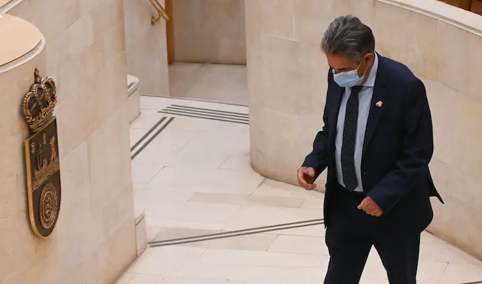 M.A.Revilla en el Parlamento.