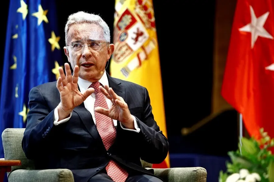 El expresidente de Colombia &Aacute;lvaro Uribe.