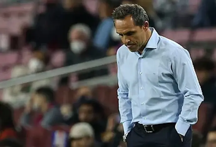 Sergi Barjuan, t&eacute;cnico interino del Bar&ccedil;a.EFE