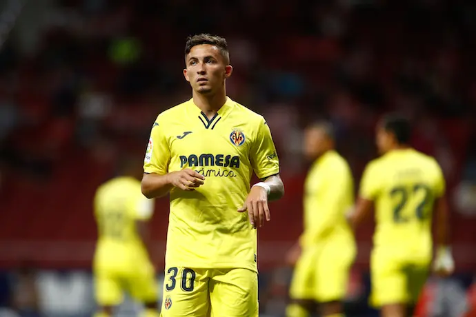 Yeremi Pino, del Villarreal, mira durante el partido de f&uacute;tbol de La Liga Santander entre el Atl&eacute;tico de Madrid y el Villarreal CF en el estadio Wanda Metropolitano el 29 de agosto de 2021, en Madrid, Espa&ntilde;a. (Foto de ARCHIVO)
Firma
AFP7 / Europa Press - S&oacute;lo para uso en Espa&ntilde;a