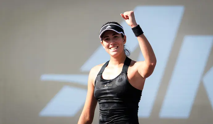 La espa&ntilde;ola Garbine Muguruza en acci&oacute;n durante la semifinal del torneo de tenis Akron WTA Finals Guadalajara 2021 contra la espa&ntilde;ola Paula Badosa
AFP7 / Europa Press
16/11/2021 S&Oacute;LO PARA USO EN ESPA&Ntilde;A