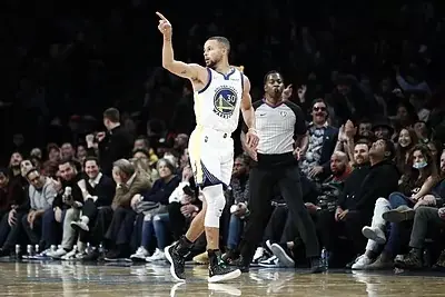Curry, ante los Nets.Sarah StierAFP