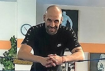 Dani &lsquo;La Cobra&rsquo; Rasilla, en su gimnasio.
