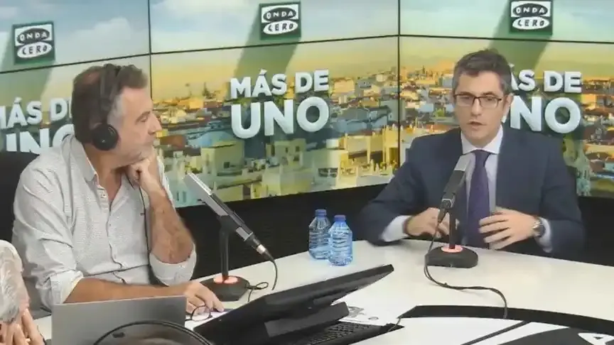 F&eacute;lix Bola&ntilde;os, ministro de la Presidencia, Relaciones con las Cortes y Memoria Democr&aacute;tica, en Onda Cero.