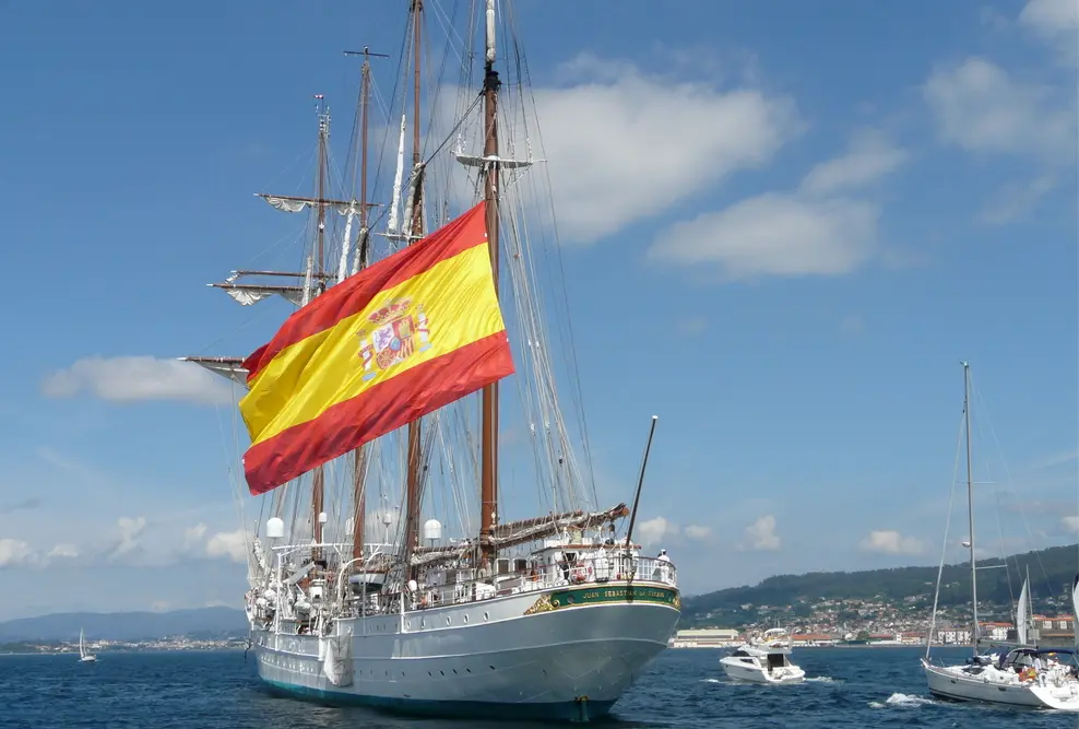 El barco 'Juan Sebasti&aacute;n de Elcano'.