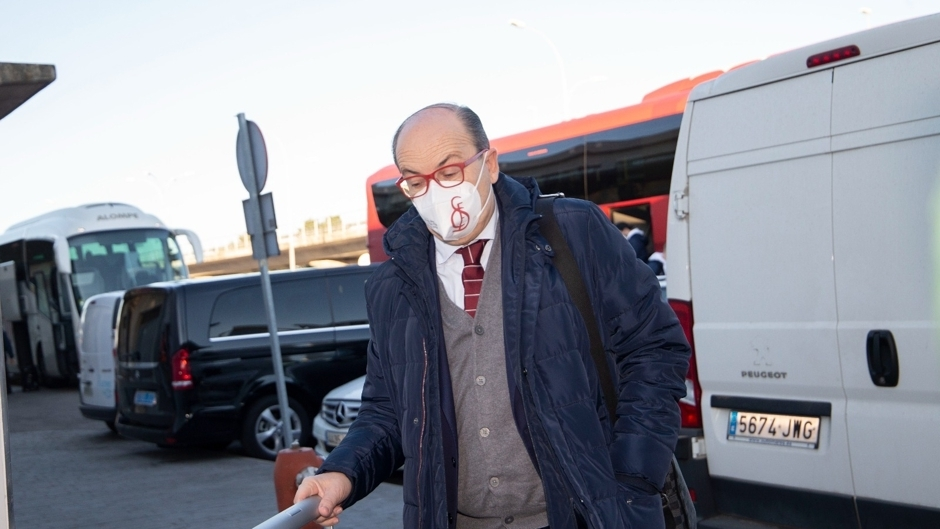 El presidente del Sevilla, Jos&eacute; Castro,