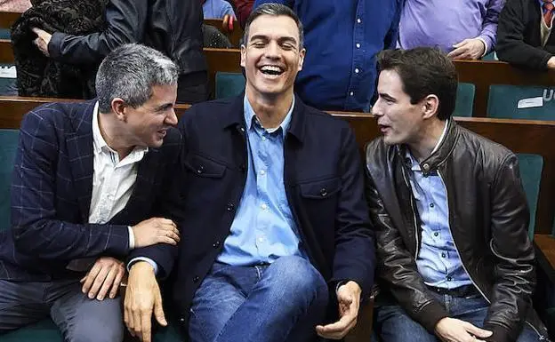 Pedro Sanchez, Pablo Casares y Pablo Zuloaga. / JUAN MANUEL SERRANO ARCE ARCHIVO