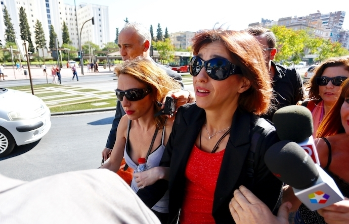 Juana Rivas llega al Juzgado. / 05/9/2017