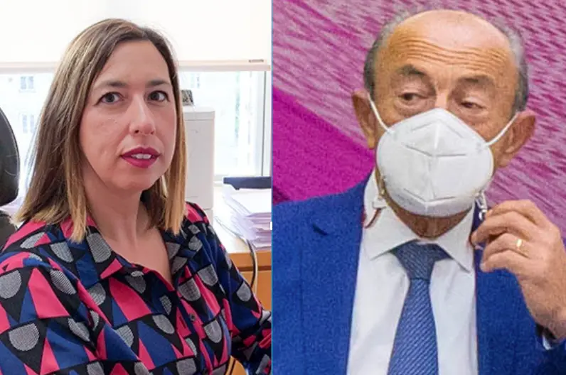 La consejera de Econom&iacute;a, Mar&iacute;a S&aacute;nchez y el consejero de Industria, F. L. Marcano. / ALERTA